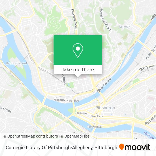 Mapa de Carnegie Library Of Pittsburgh-Allegheny