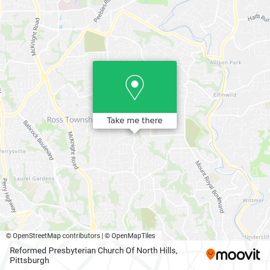 Reformed Presbyterian Church Of North Hills map