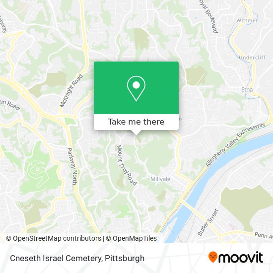 Cneseth Israel Cemetery map