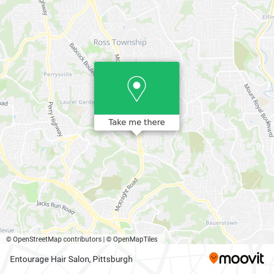 Mapa de Entourage Hair Salon