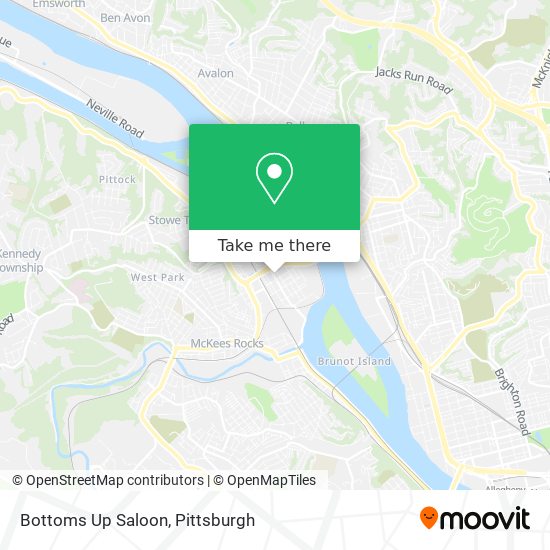 Bottoms Up Saloon map