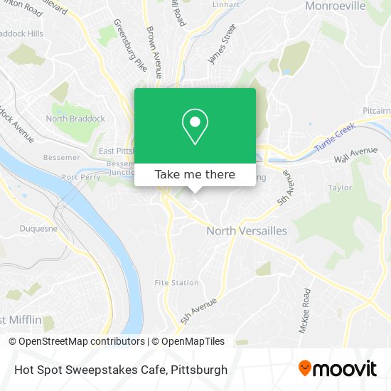Mapa de Hot Spot Sweepstakes Cafe