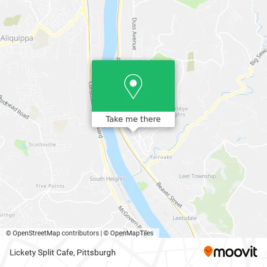 Lickety Split Cafe map