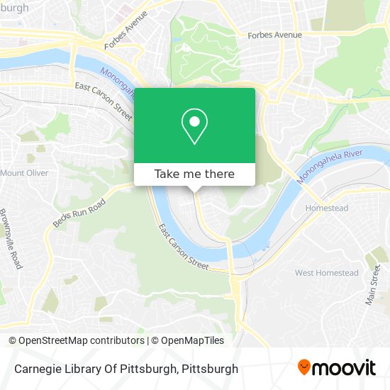 Carnegie Library Of Pittsburgh map