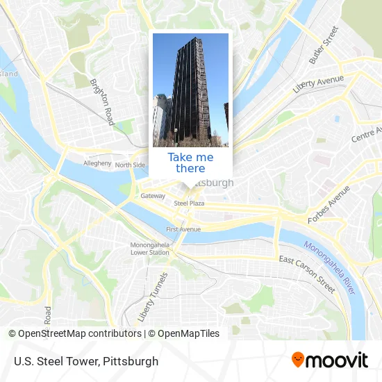U.S. Steel Tower map