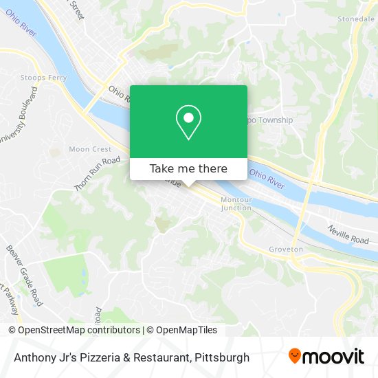 Anthony Jr's Pizzeria & Restaurant map