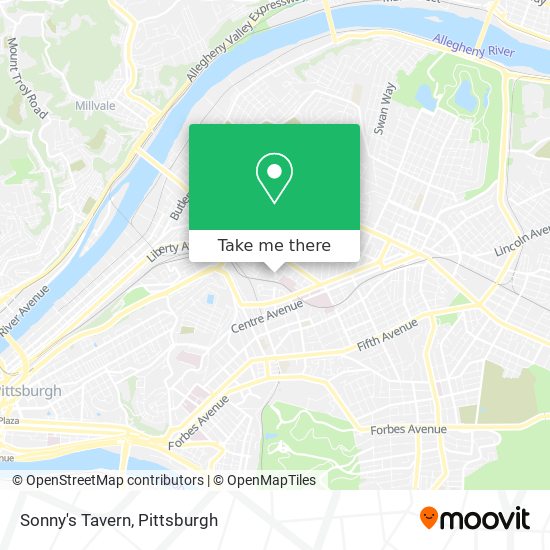 Sonny's Tavern map