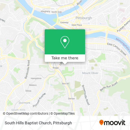 Mapa de South Hills Baptist Church