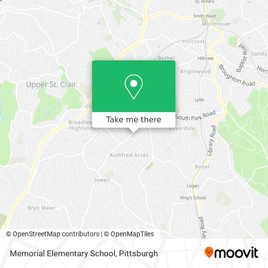 Mapa de Memorial Elementary School