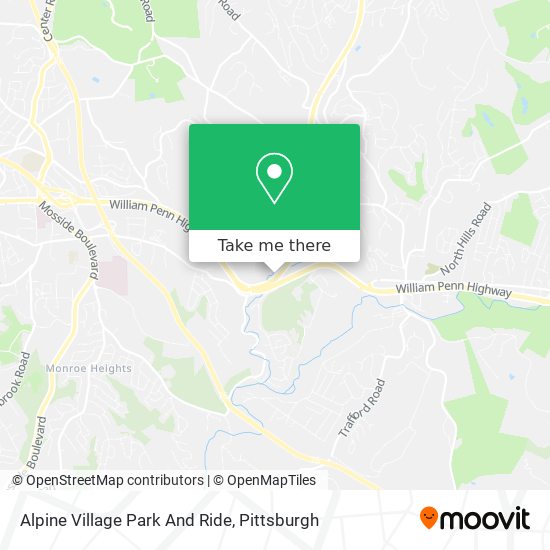 Alpine Village Park And Ride map
