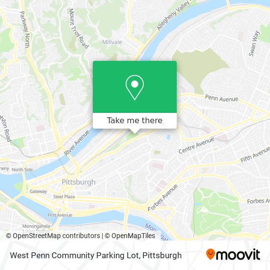 West Penn Community Parking Lot map