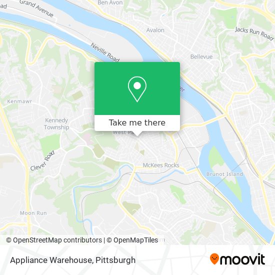 Appliance Warehouse map