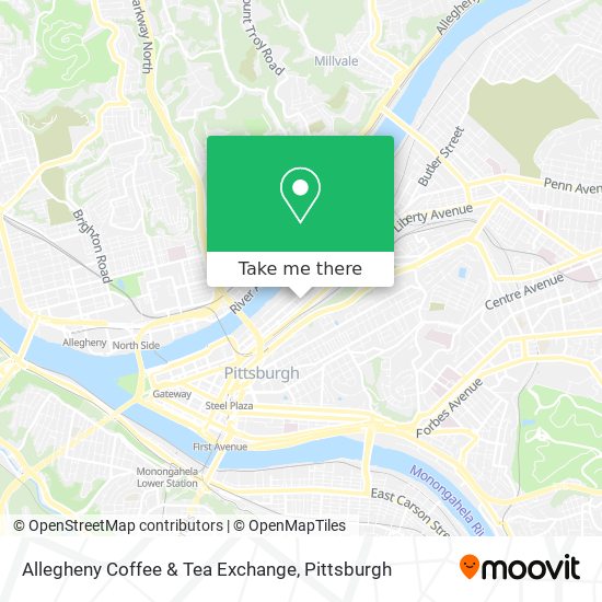 Allegheny Coffee & Tea Exchange map