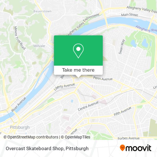 Mapa de Overcast Skateboard Shop