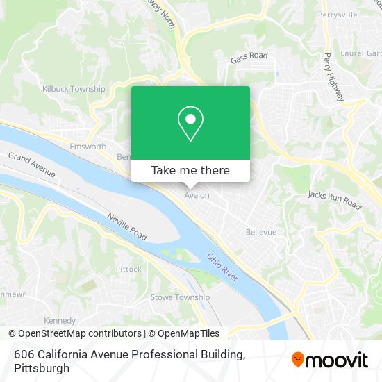Mapa de 606 California Avenue Professional Building