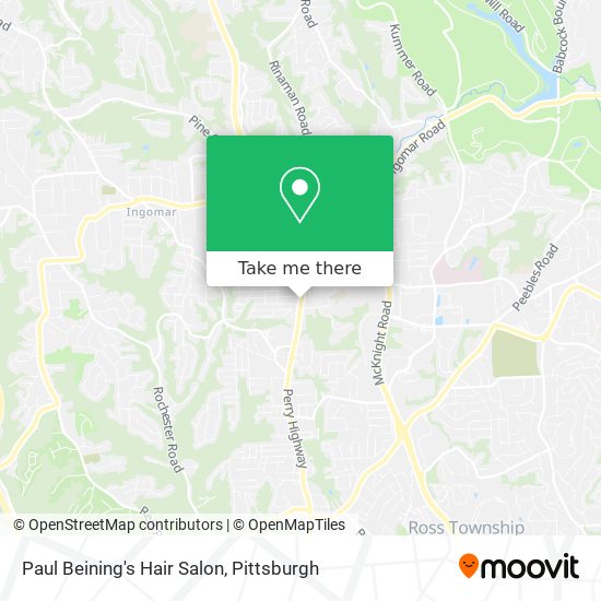 Paul Beining's Hair Salon map