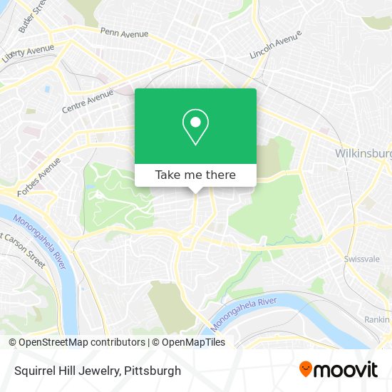 Squirrel Hill Jewelry map