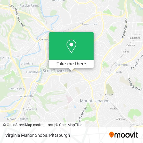 Virginia Manor Shops map