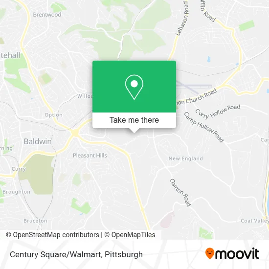 Century Square/Walmart map