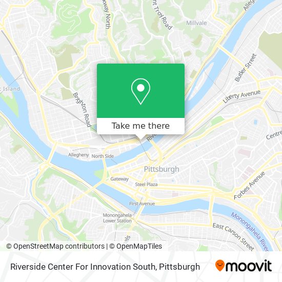 Riverside Center For Innovation South map