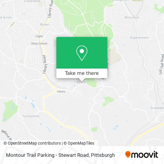 Montour Trail Parking - Stewart Road map