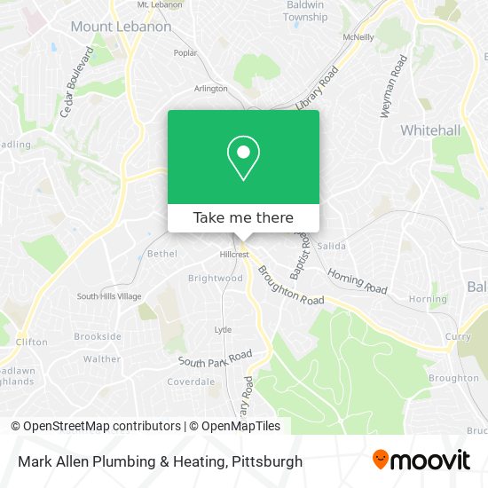 Mapa de Mark Allen Plumbing & Heating