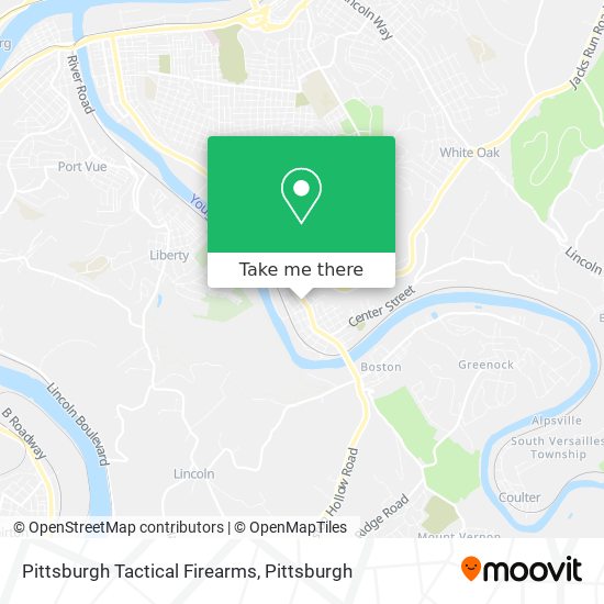Pittsburgh Tactical Firearms map
