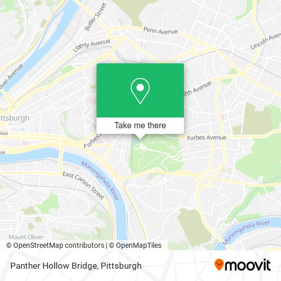 Panther Hollow Bridge map