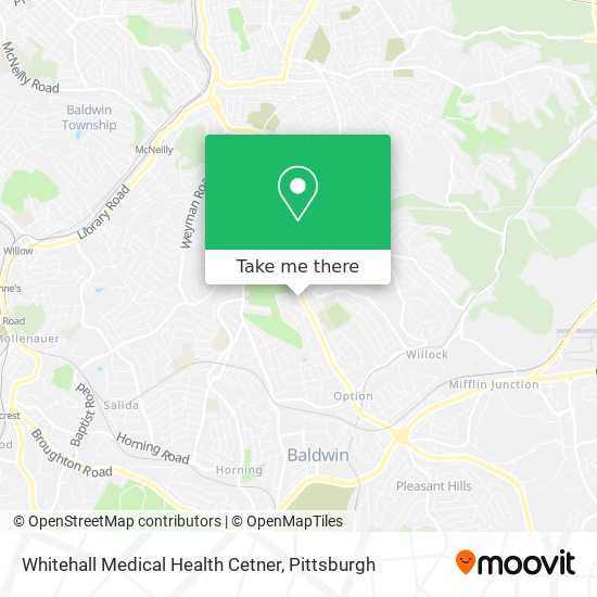 Mapa de Whitehall Medical Health Cetner