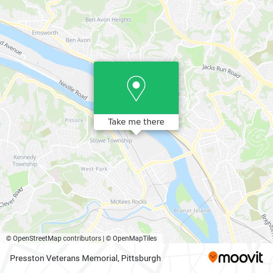 Presston Veterans Memorial map