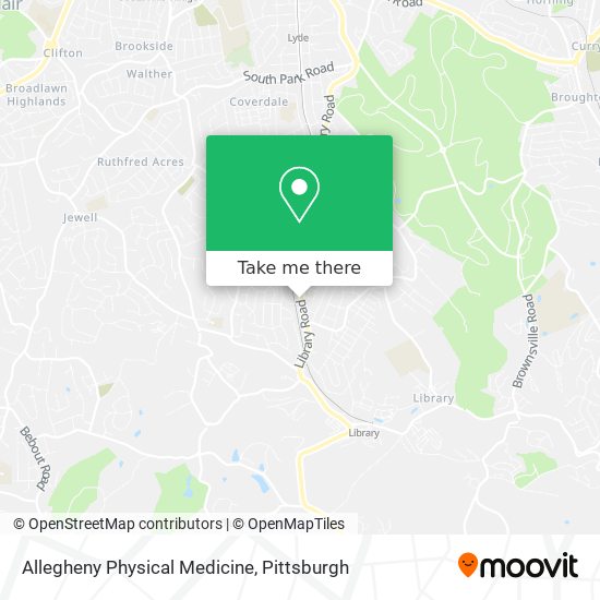 Allegheny Physical Medicine map