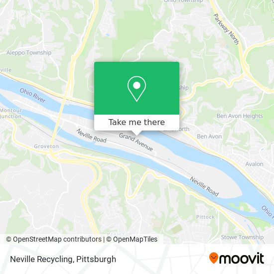 Neville Recycling map