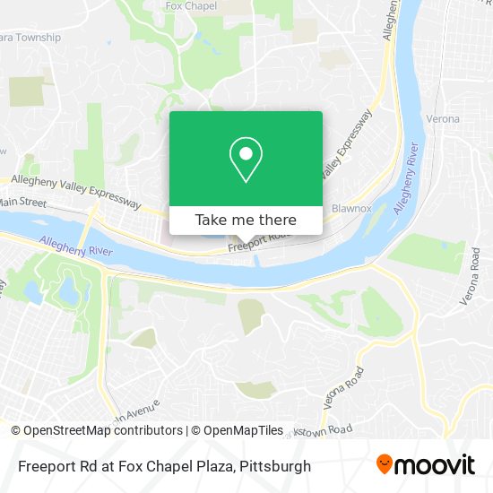 Mapa de Freeport Rd at Fox Chapel Plaza