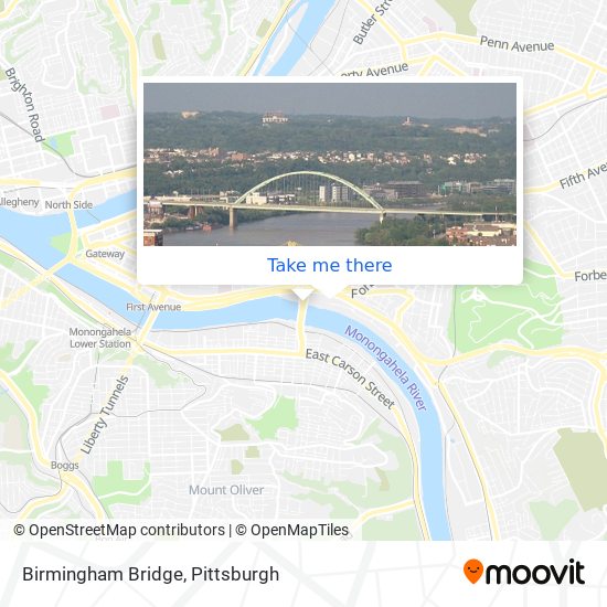 Birmingham Bridge map