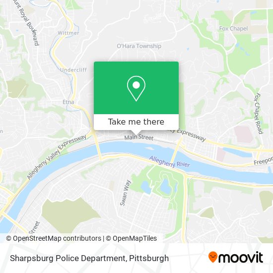 Mapa de Sharpsburg Police Department