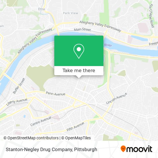 Mapa de Stanton-Negley Drug Company