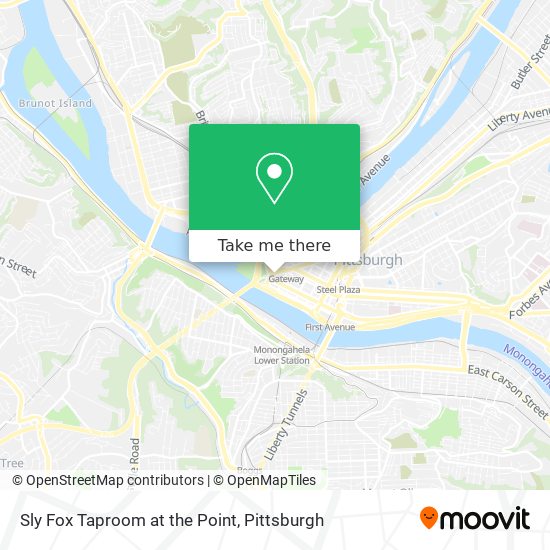 Sly Fox Taproom at the Point map