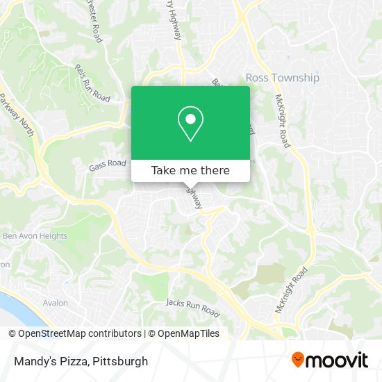 Mandy's Pizza map