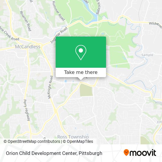 Orion Child Development Center map