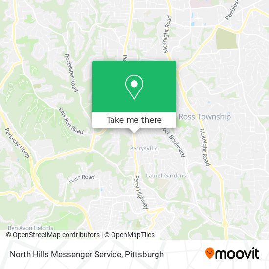 North Hills Messenger Service map