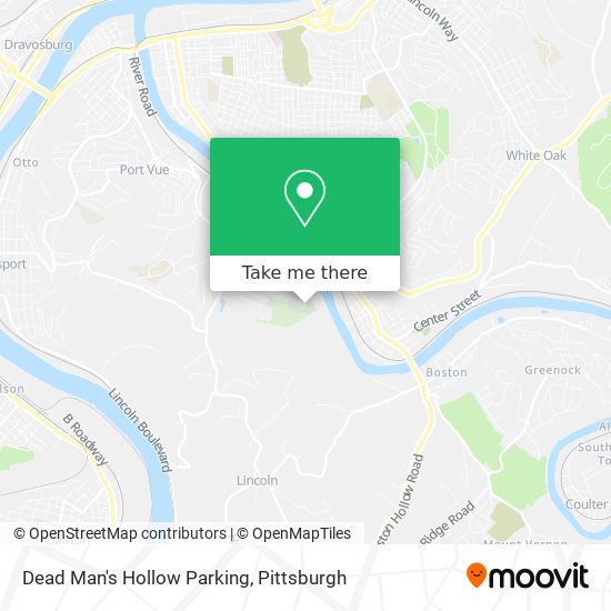 Dead Man's Hollow Parking map