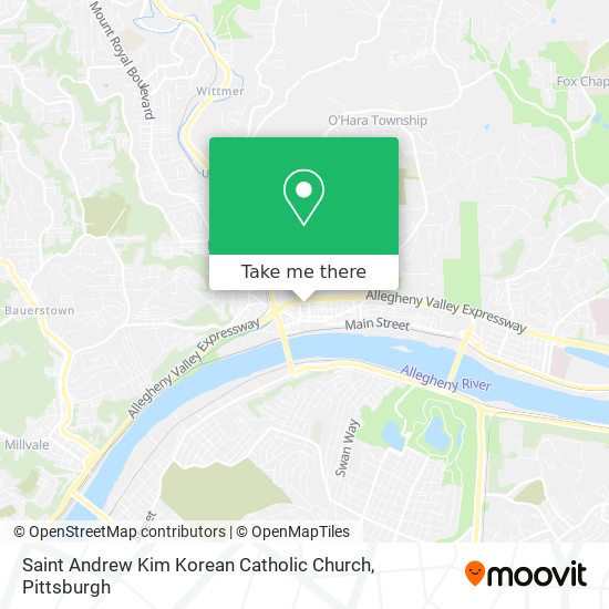 Saint Andrew Kim Korean Catholic Church map