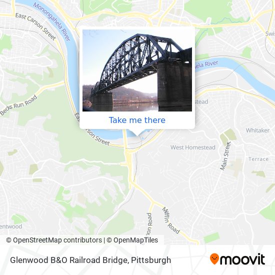 Mapa de Glenwood B&O Railroad Bridge