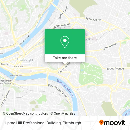 Upmc Hill Professional Building map