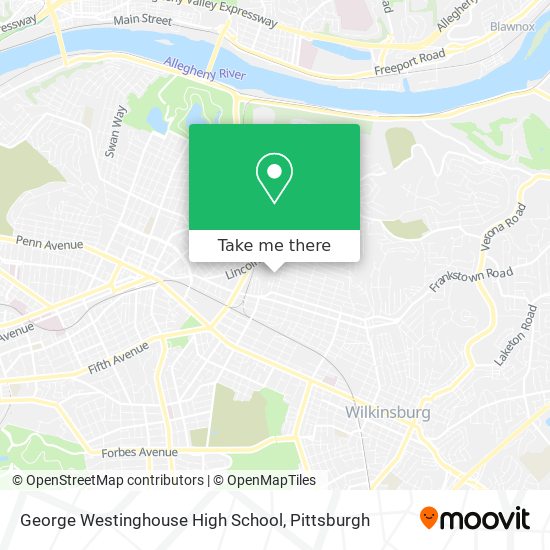 Mapa de George Westinghouse High School