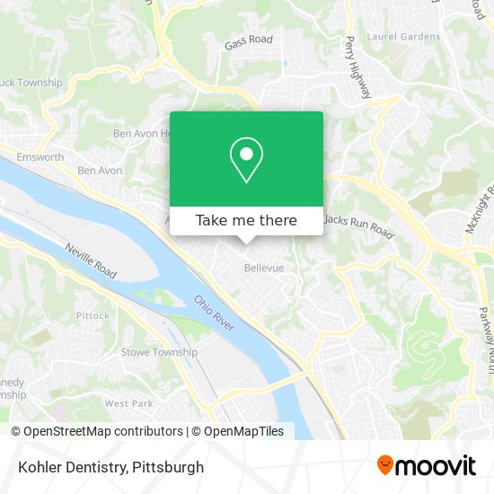 Kohler Dentistry map