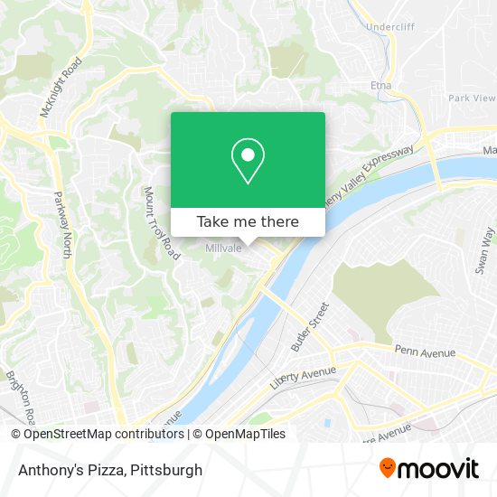 Anthony's Pizza map
