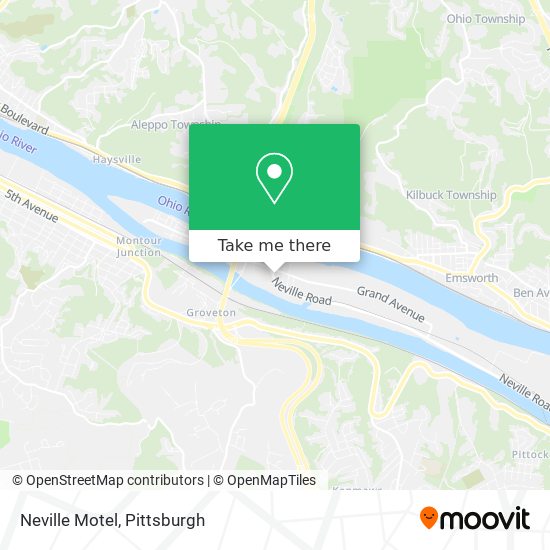 Neville Motel map