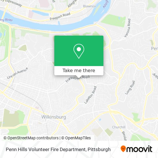 Mapa de Penn Hills Volunteer Fire Department