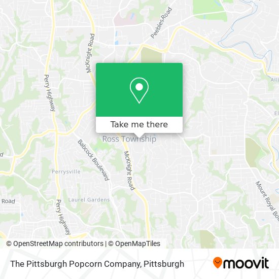 Mapa de The Pittsburgh Popcorn Company